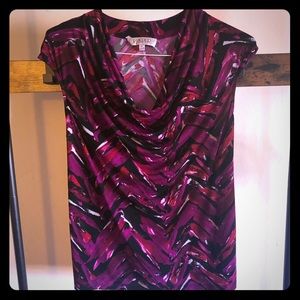 Kasper Cap-Sleeve Blouse